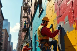 commercial painters face working